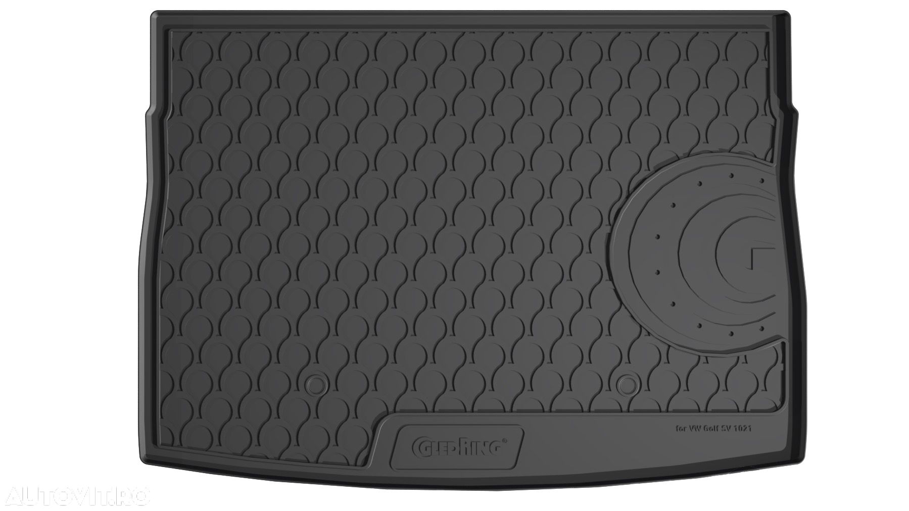 Tavita portbagaj Vw Golf Sportsvan, 2014 -> prezent, ptr podea inaltata, din cauciuc Rubbasol, marca Gledring - 1