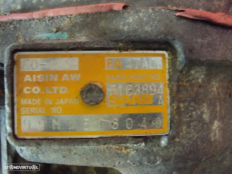 Dispomos para Venda Caixa de Velocidades AUTOMATICA Saab 93 2.0 T 2001 99MW518040 - 4