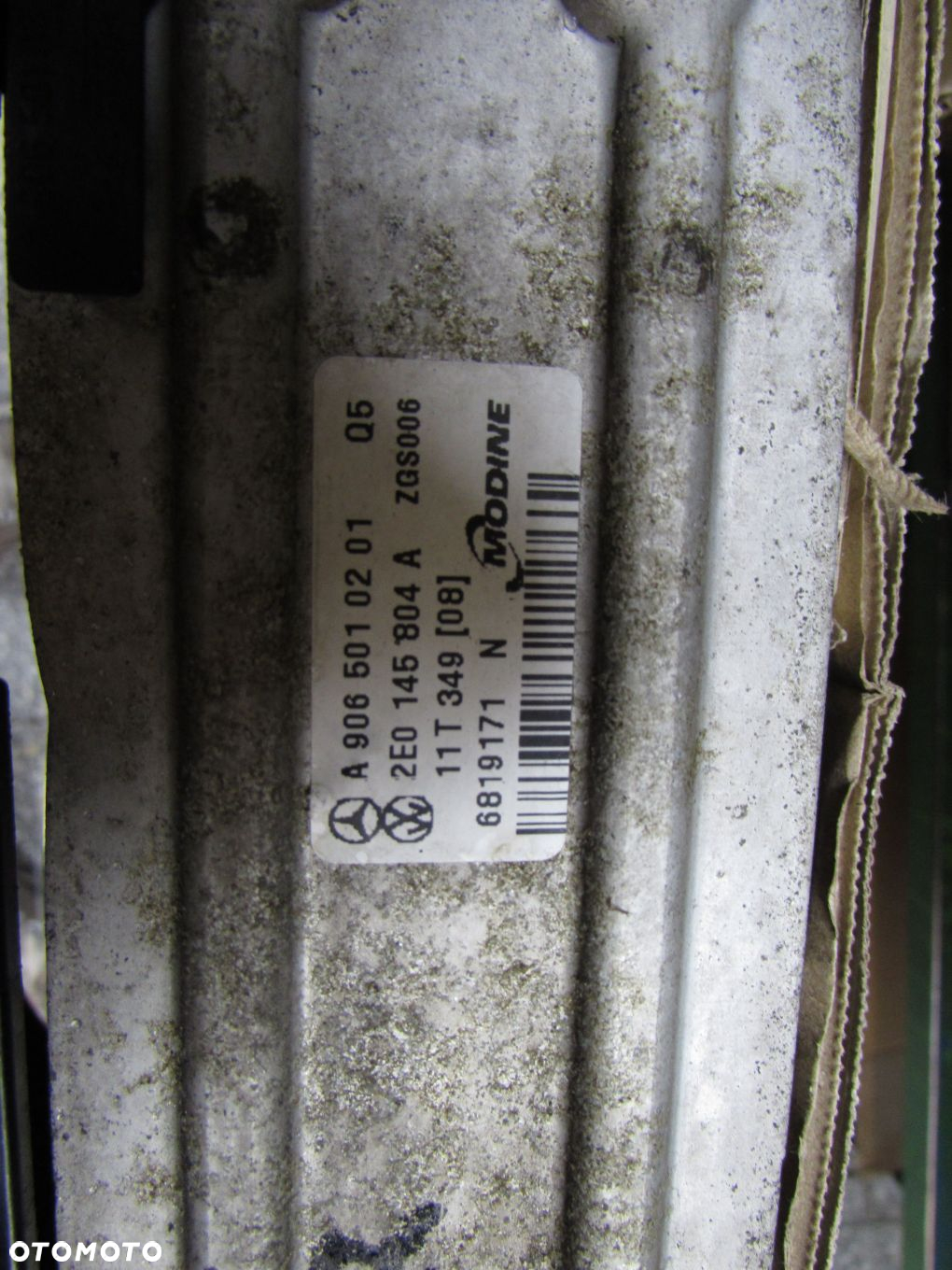 MB SPRINTER 906 CRAFTER 06-18 CHLODNICE WODY INTERCOOLER OBUDOWA A9065050855 A9065010201 - 12