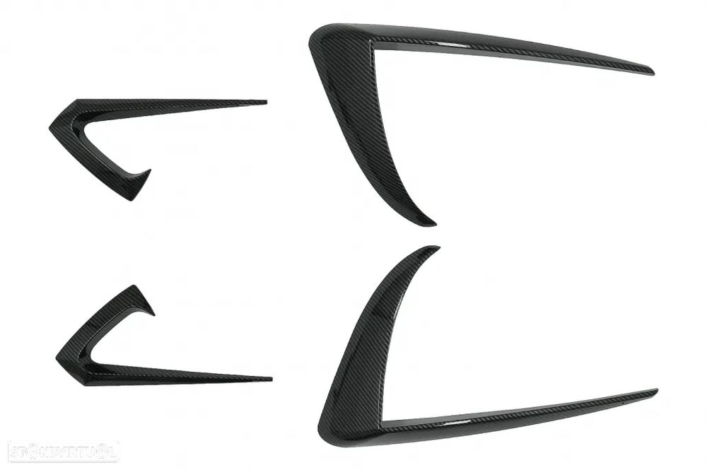 Conjunto Tesla Model 3 Spoiler, Aileron, Laminas e Difusor em Banho de Carbono - 13