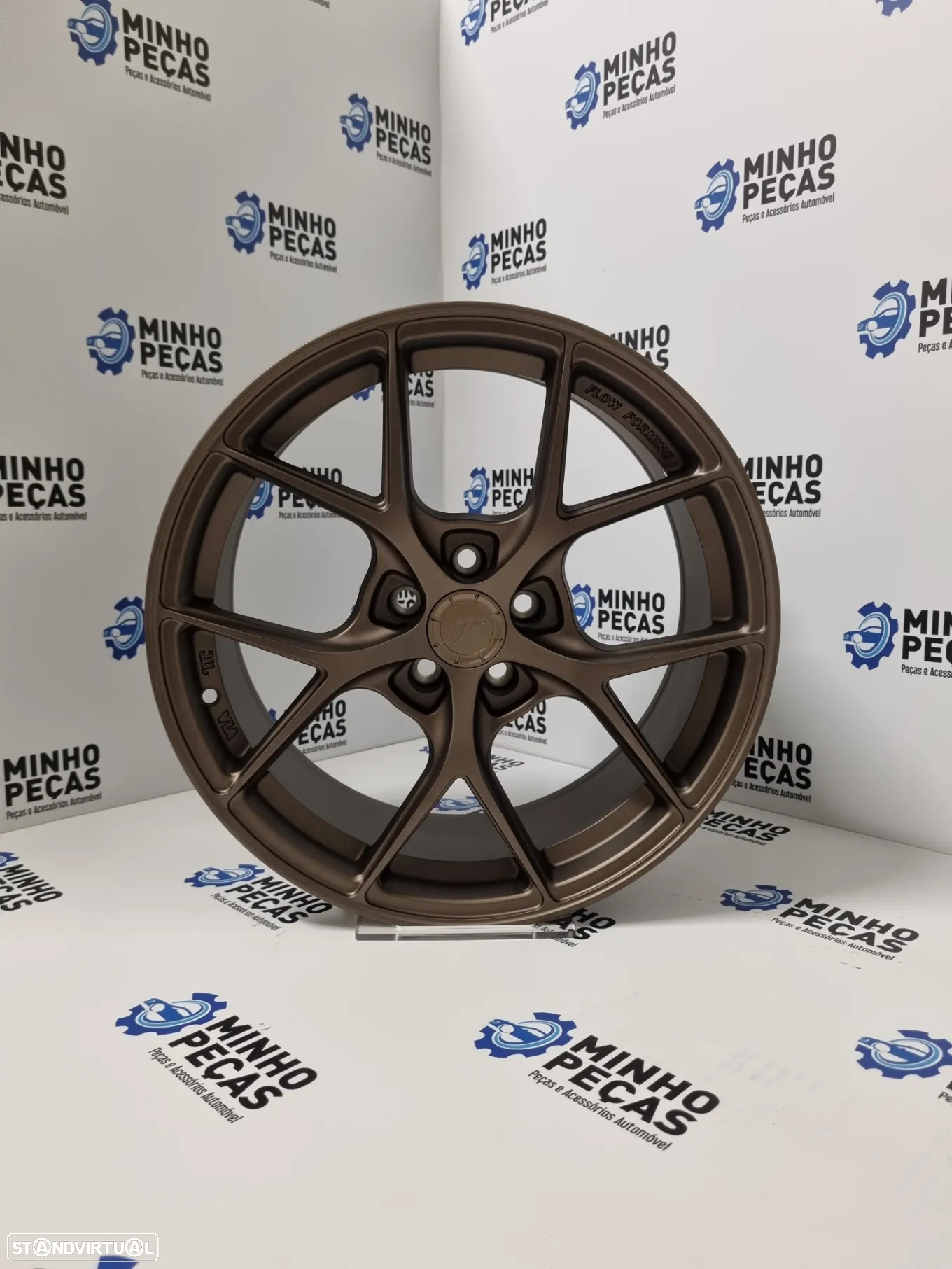 Jantes Japan Racing (SL01) em 17 Matt Bronze (5x100) - 8