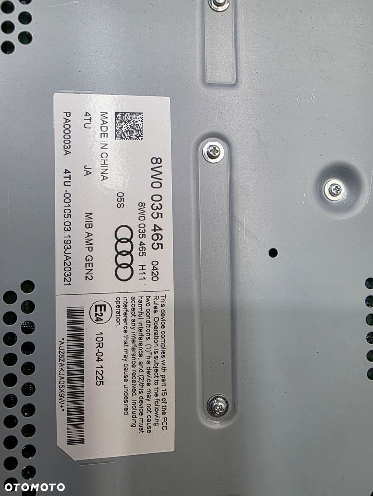 WZMACNIACZ RADIA BANG & OLUFSEN AUDI A5 8W A4 B9 8W0035465 - 6
