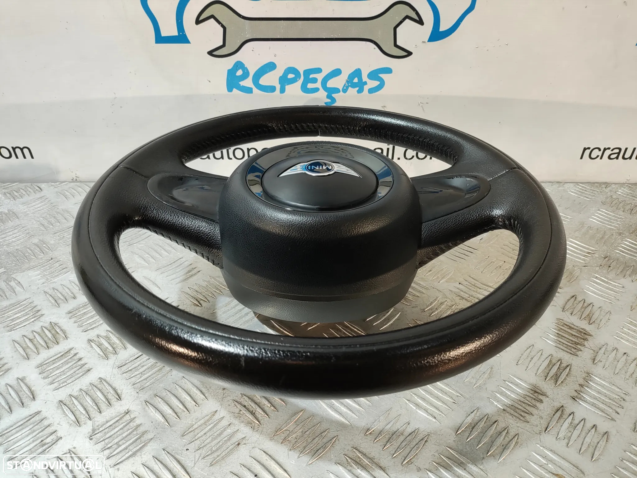 VOLANTE GUIADOR COMPLETO MINI  MINI COOPER ONE R56 PELE AIRBAG MINI R55 CLUBMAN R57 CABRIO - 5