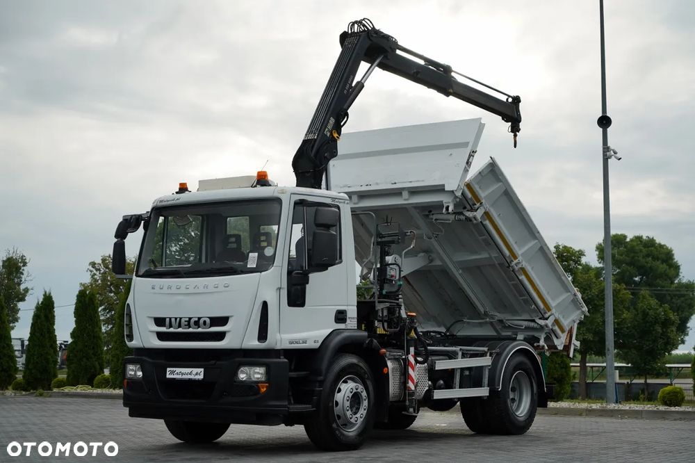 Iveco EUROCARGO 190EL32  / Wywrotka + HDS / HYDROBURTA / BORDMATIC / 3 STRONNY KIPPER - 3.5 M / EURO 6 - 1