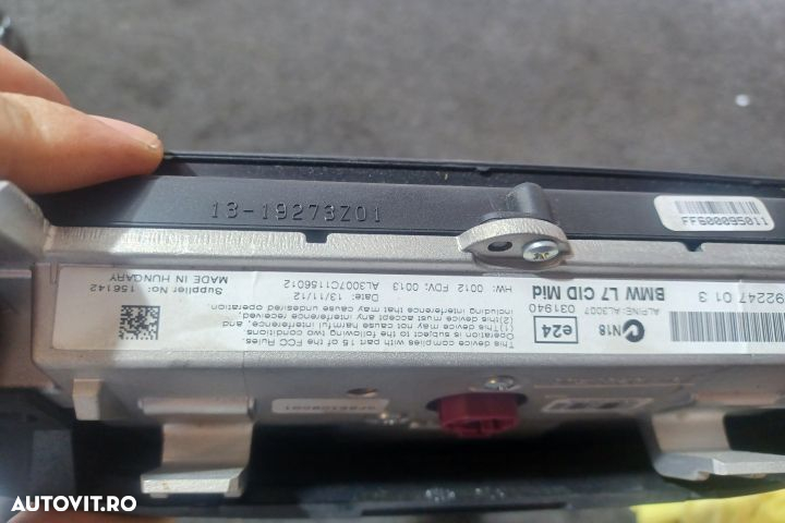 Radio cd cu navigatie si butoane comenzi 9299268 01 9292247 Display B - 5