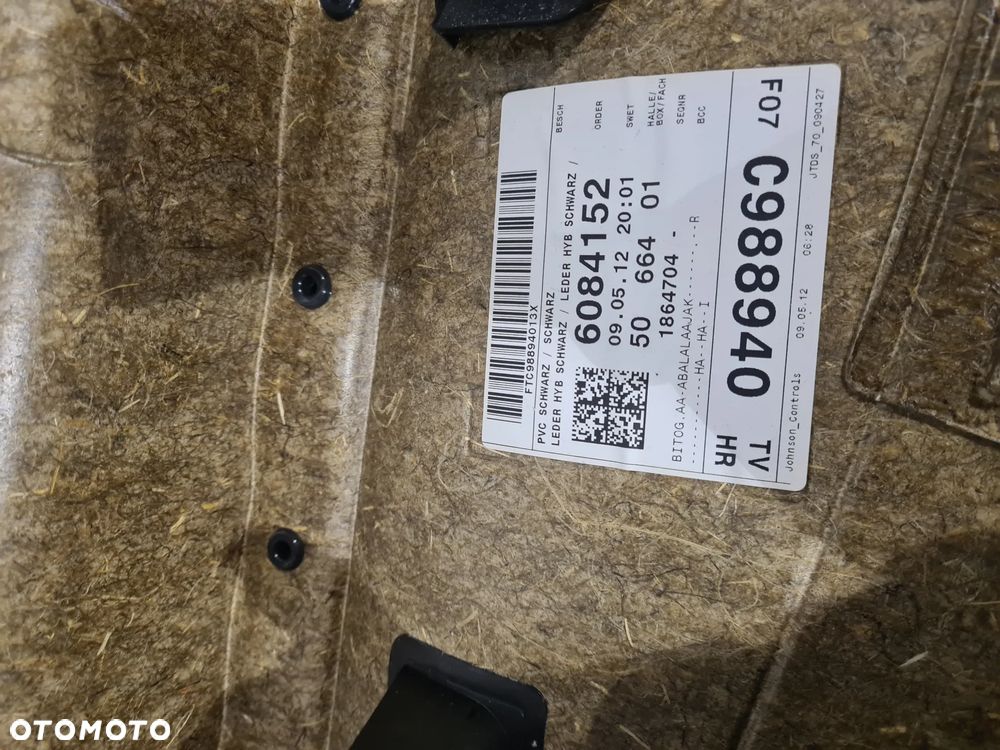 KOMPLET 4x CZARNE BOCZKI DRZWI LEWE PRAWE PRZÓD PRZEDNI EU BMW F07 GT LIFT 13-17 - 7