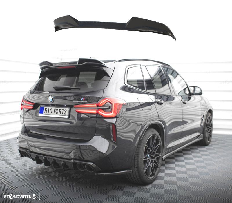 AILERON SUPERIOR BMW X3 G01 21-24 LOOK M PRETO BRILHANTE - 1