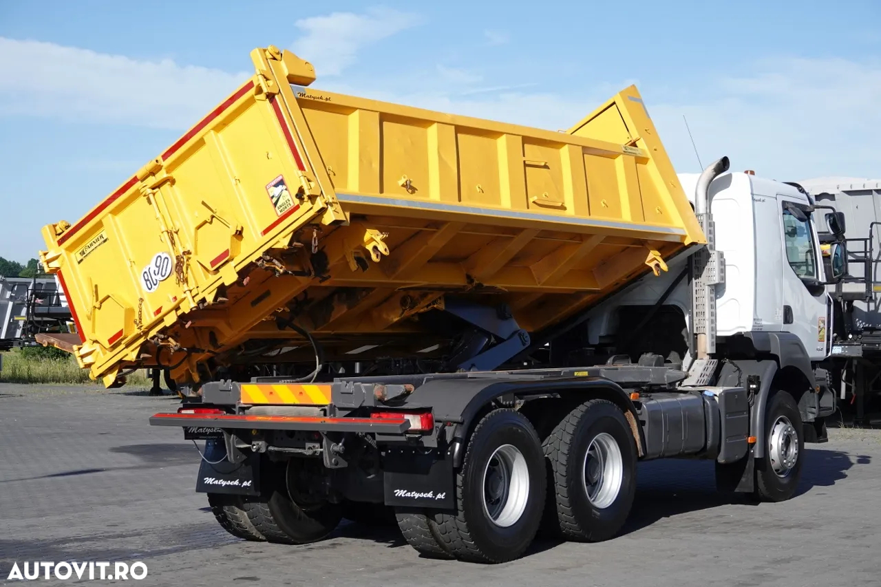 Renault KERAX 450 / 6x4 / BASCULATOR / HYDROBORTA / BORDMATIC / MANUAL / IMPORTAT - 8