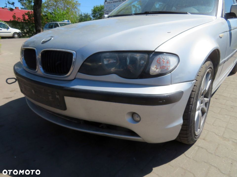 MASKA ZDERZAK BŁOTNIKI LAMPA 3 E46 LIFT 354 BMW 2002-2005 SREBRNY PRZÓD KOMPLETNY - 8