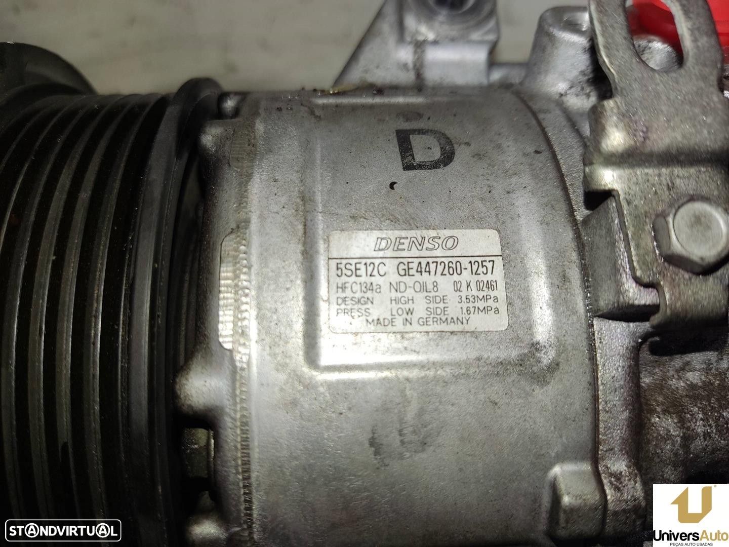 COMPRESSOR AR CONDICIONADO TOYOTA AURIS 2008 -4472601257 - 1