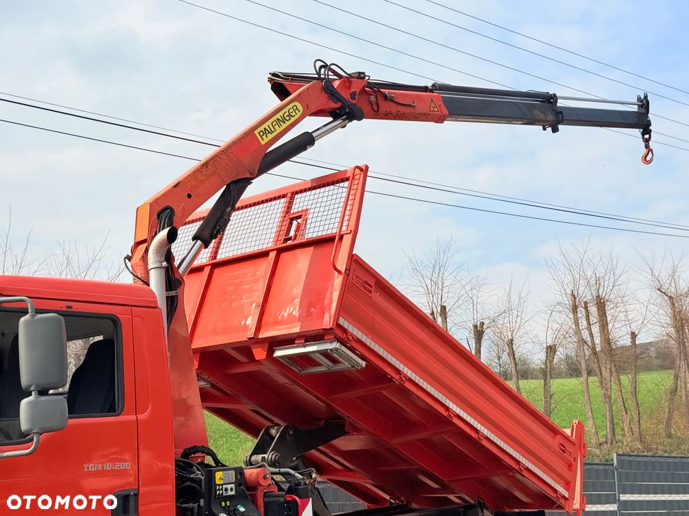 MAN * TGM 18-280 MAN 4x4 HDS Palfinger PK10500 * Kiper Wywrotka * Bardzo Dobry Stan - 15