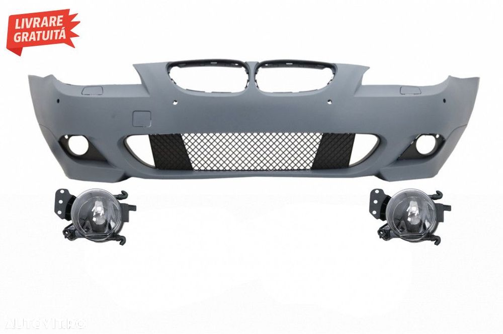 Bara Fata cu PDC 18mm si Proiectoare Ceata BMW Seria 5 E60 E61 (2007-2 - 1