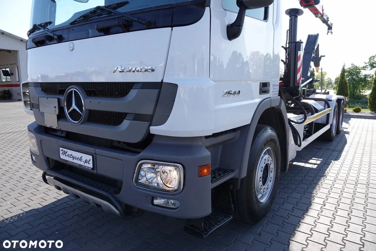 Mercedes-Benz ACTROS 2644 / 6x4 / HAKOWIEC + HDS PALFINGER EPSILON M120Z82 /  SIODEŁKO / MAX UDŹWIG 3 540 KG / EPS + SPRZĘGŁO / SPROWADZONY - 7