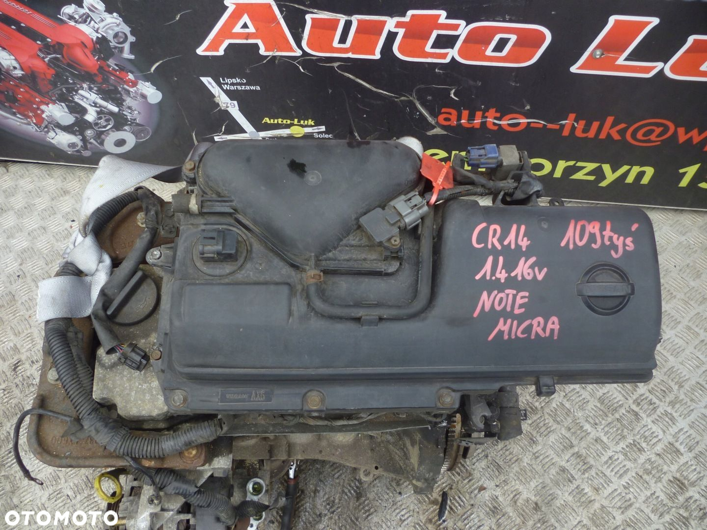 SILNIK NISSAN NOTE MICRA 1.4 16V CR14 109 TYS - 2