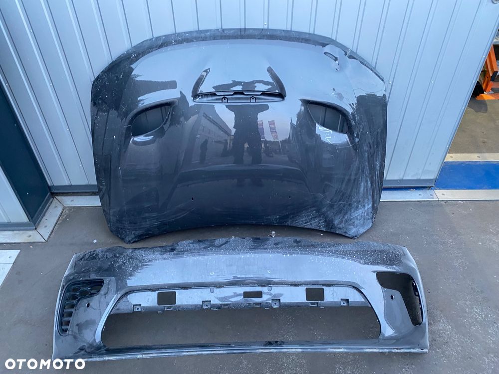 DODGE DURANGO SRT 8 RT R/T lift 2014-2025r 4xPDC ORYGINALNA ALUMINIOWA MASKA POKRYWA SILNIKA ZDERZAK PRZEDNI PRZÓD HELLCAT 68433296AA  68510293AD Alu 4 x otwory na PDC  Wwa - 3