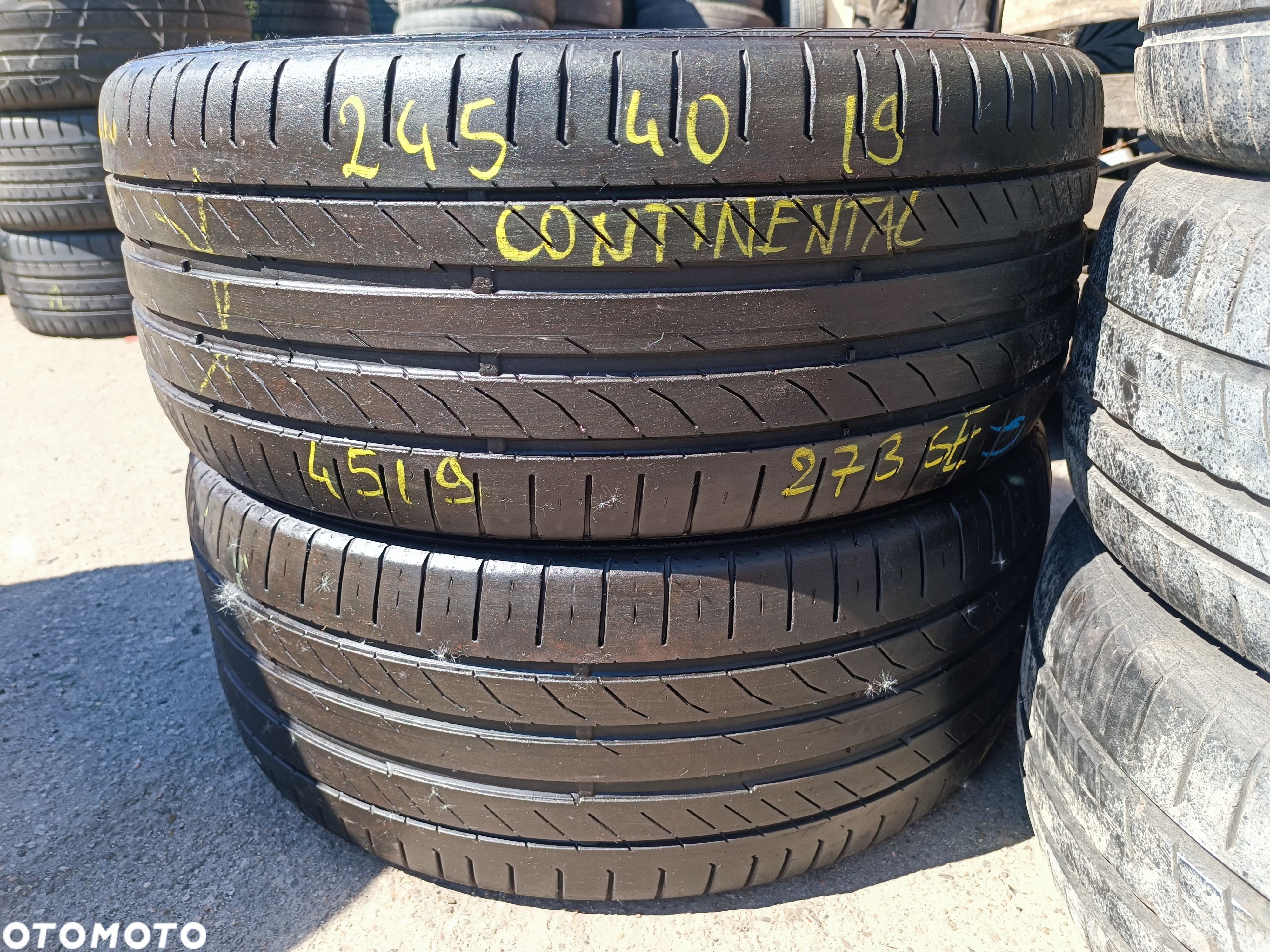 245/40R19 98Y 94W Opony Letnie LatoContinental ContiSportContact 5 Bridgestone Turanza T005 Legnica ALU-RAD 245/40 - 1