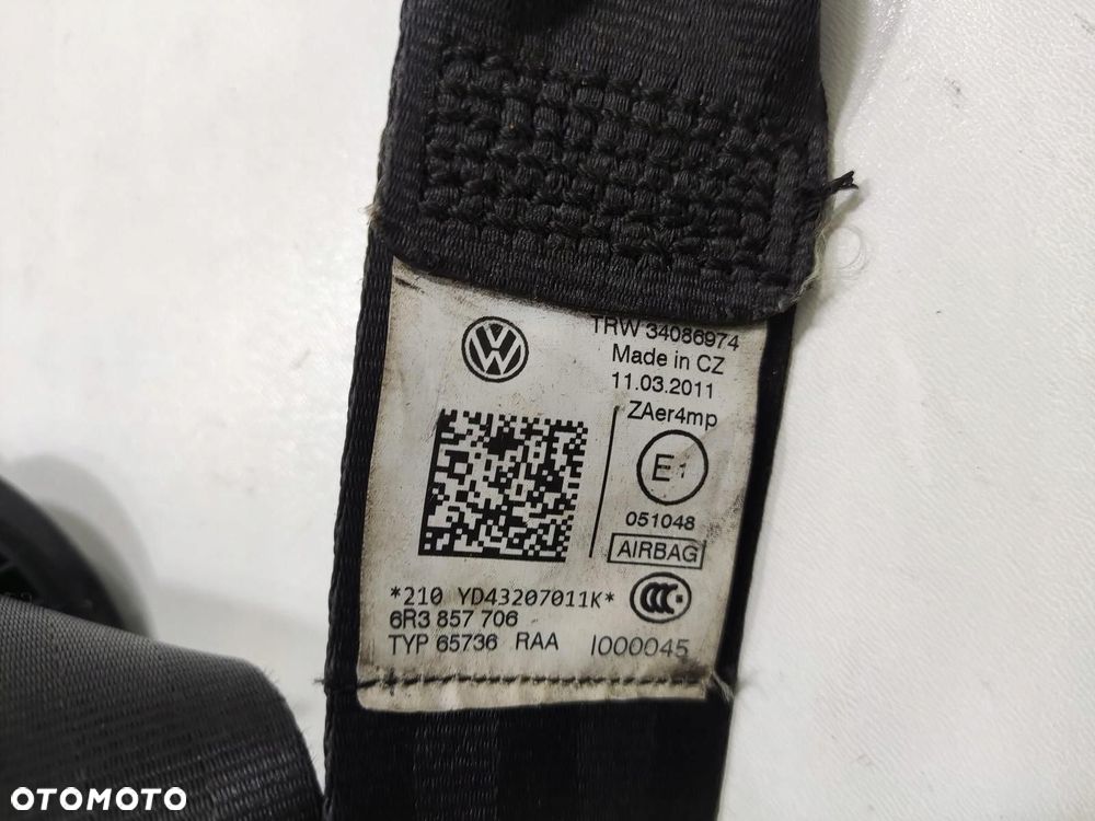 PODUSZKA PODUSZKI AIR-BAG PASY SENSOR VOLKSWAGEN POLO V 6R 2009-2013 EUROPA - 10