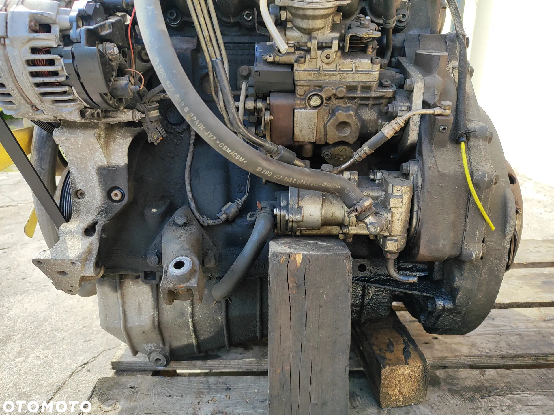 Silnik 2.8 TDI 130KM ATA kompletny ze wszystkim pompa na linkę Volkswagen LT II 96-02 Film z pracą  | wózek widłowy, generator prądu, łódź - 7