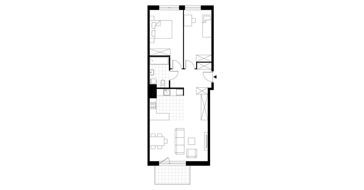 3-pokojowe mieszkanie 69m2 + balkon Bezpośrednio - Pełny obrazek: 4/14