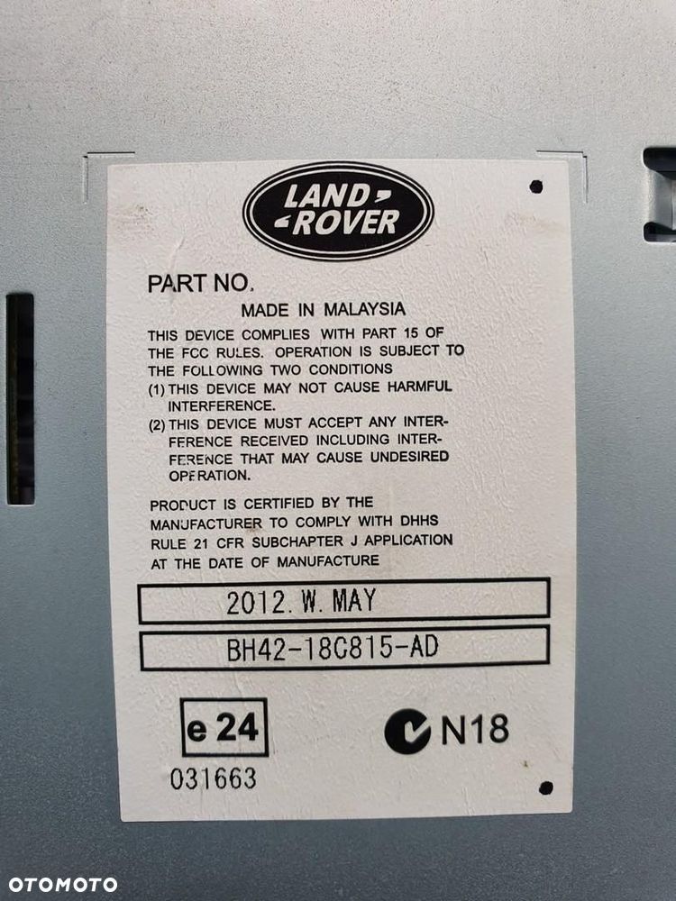 MODUŁ RADIA RANGE ROVER III L322 BH42-18C815-AD - 5