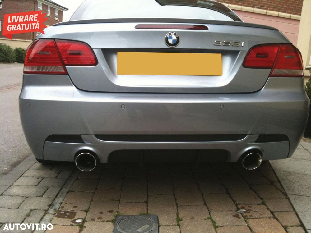 Difuzor Bara Spate Cu Evacuare Dubla BMW 3 Series E92 E93 (2006-2013) M Design- livrare gratuita - 7