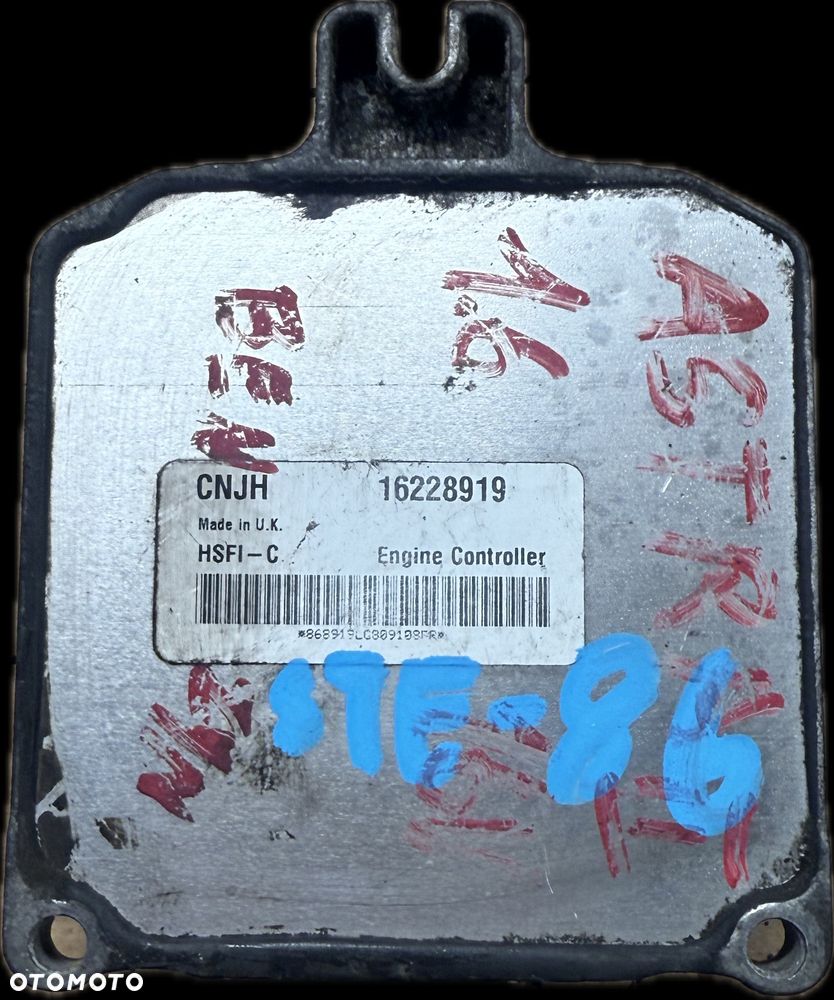 Sterownik Silnika ECU Komputer Opel Zafira Astra A 16228919 - 1