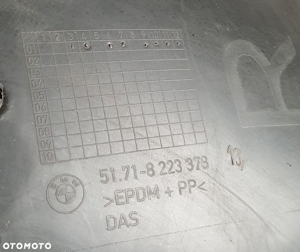 NADKOLE PRAWE PRAWY TYŁ BMW 7 E65 8223378 - 2