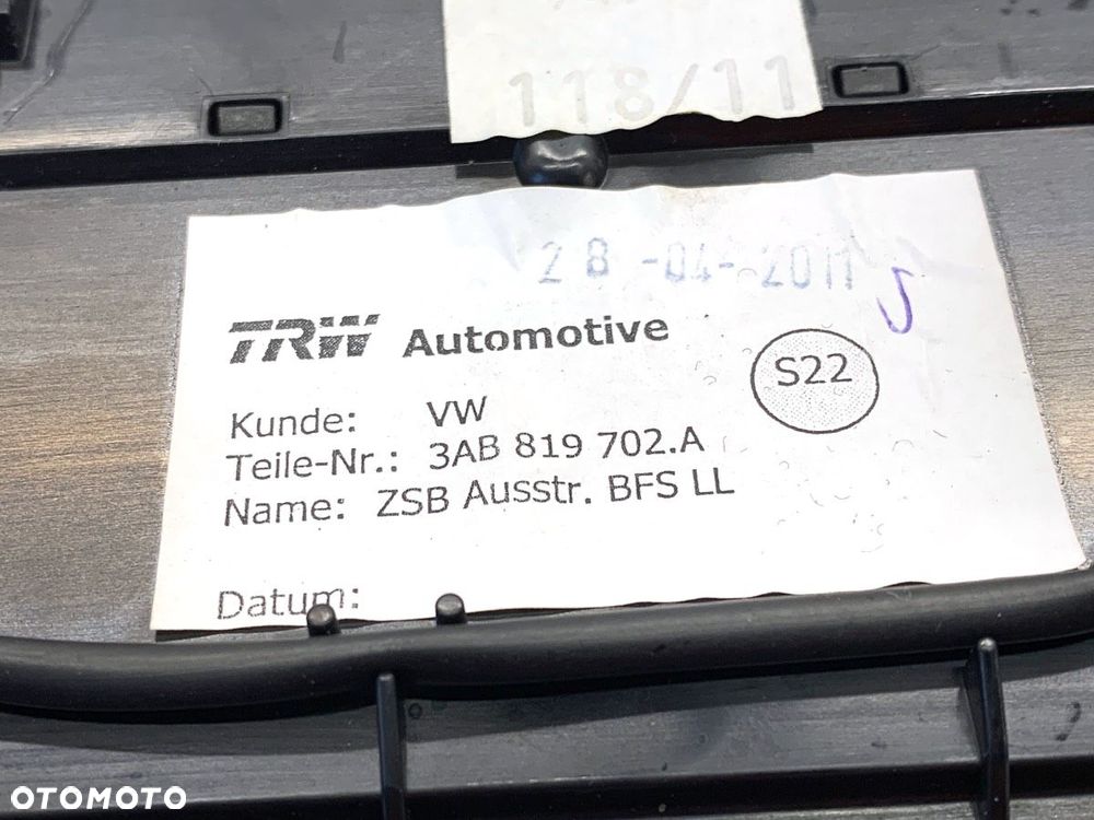 KRATKA NAWIEWU PRAWY PRZÓD  VW PASSAT B7 (362) 2010 - 2015 2.0 TDI 103 kW [140 KM] olej napędowy - 5