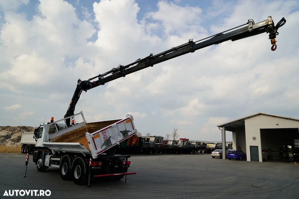 Mercedes-Benz ACTROS 2644 / 6X4 / BASCULATOR / 2X PLĂCI HIDRAULICE / + HIAB 166 ES-5 HDS / TELECOMANDĂ / ROTATOARE / EPS + AMBREIAJ / EURO 5 - 7