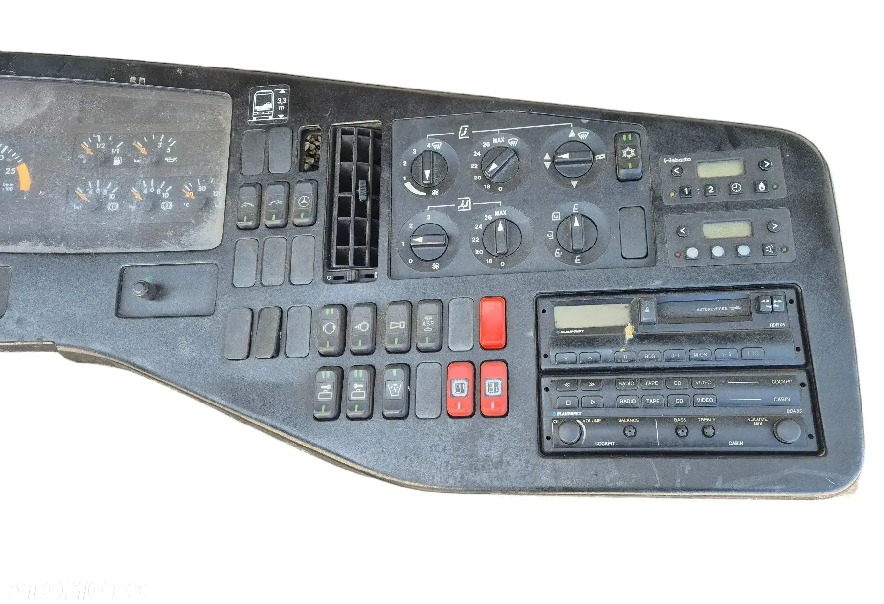 DESKA ROZDZIELCZA KOMPLETNA PANEL RADIO ZEGARY LICZNIK MERCEDES TOURISMO  0045402347 A0045402347 - 3