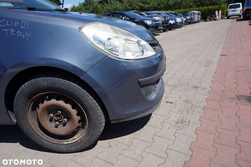 MASKA ZDERZAK BŁOTNIKI LAMPY CLIO III PH1 TEJ47  RENAULT 2005-2009 SZARY PRZÓD KOMPLETNY - 15