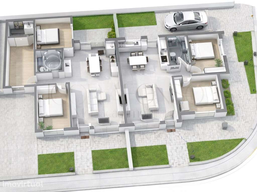 Moradia Térrea Geminada T2 com 2 Frentes de Rua - Grande imagem: 2/2