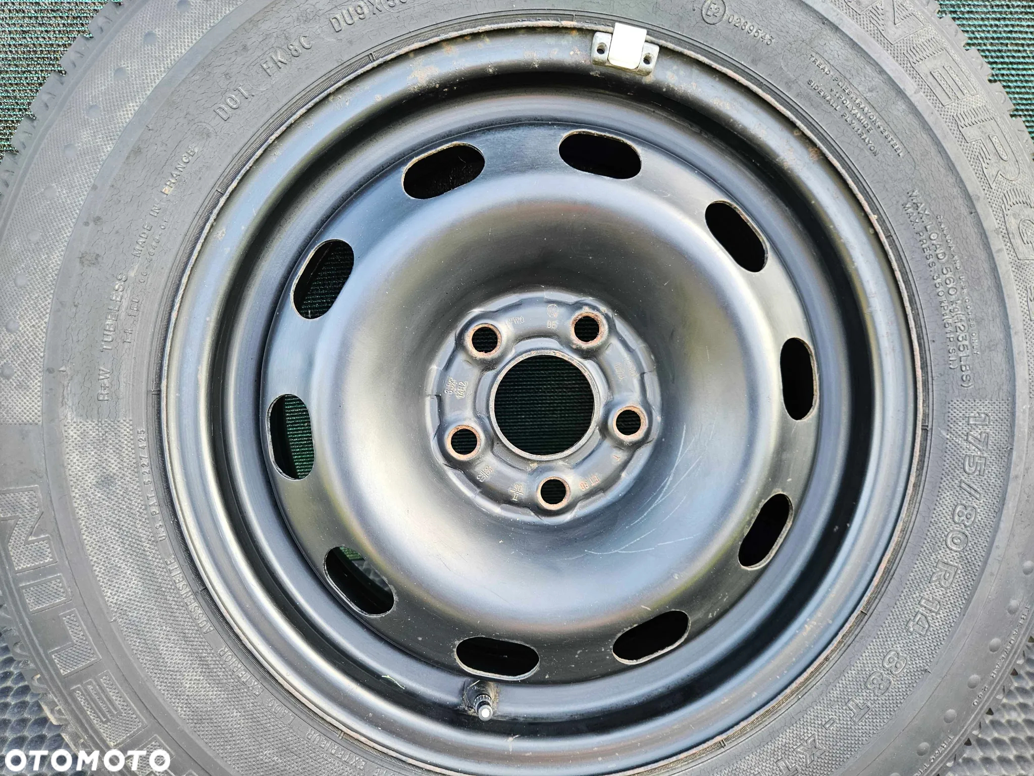 Kolo 1J0601027J Felga Blaszak Zapasowe R14 5x100 6J ET38 Stalowe Opona Letnia 175/80 VW Golf IV 4 Audi Skoda Seat - 11