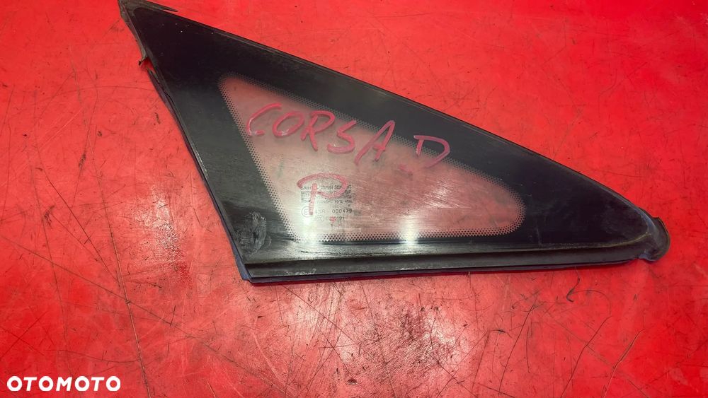 SZYBA KAROSERYJNA TRÓJKĄT PRAWA PRZÓD PRZEDNIA OPEL CORSA D - 2
