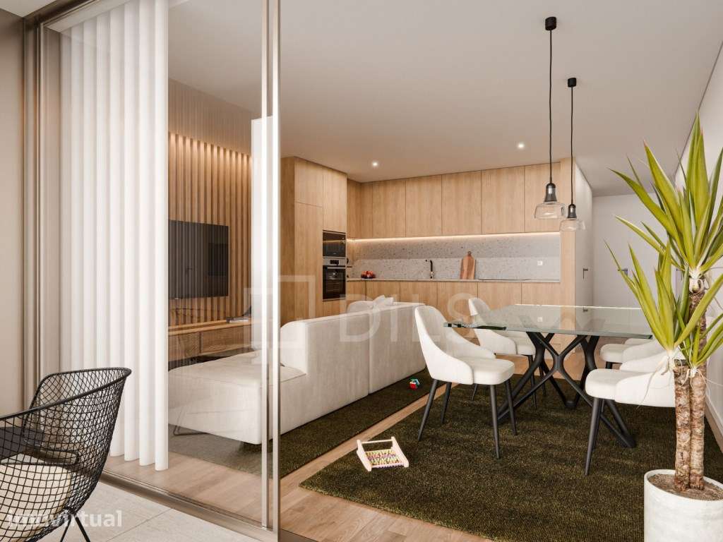 Apartamento T2 com varanda inserido em novo empreendimento, em Gond... - Grande imagem: 4/36