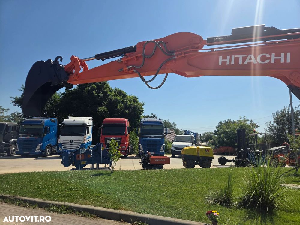 Hitachi ZX65-6, 2021, 2.005h, CUPLA RAPIDA+3 CUPE+PICON, senile cauciuc NOI, latime 2m, ad sapare 4,5m, Masa operatinala 6,5tone, inst picon, inst rotire, LAMA nivelare, aer cond, ridica 4tone,posibil leasing 4 ani, STARE FOARTE BUNA, PROMOTIE 51.900 EUR+Tva - 16