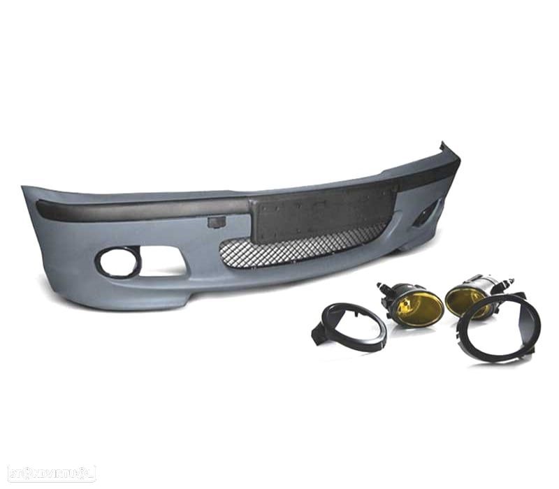 PARA-CHOQUES FRONTAL BMW E46 99-05 LOOK M + FAROIS DE NEVOEIRO AMARELOS - 3