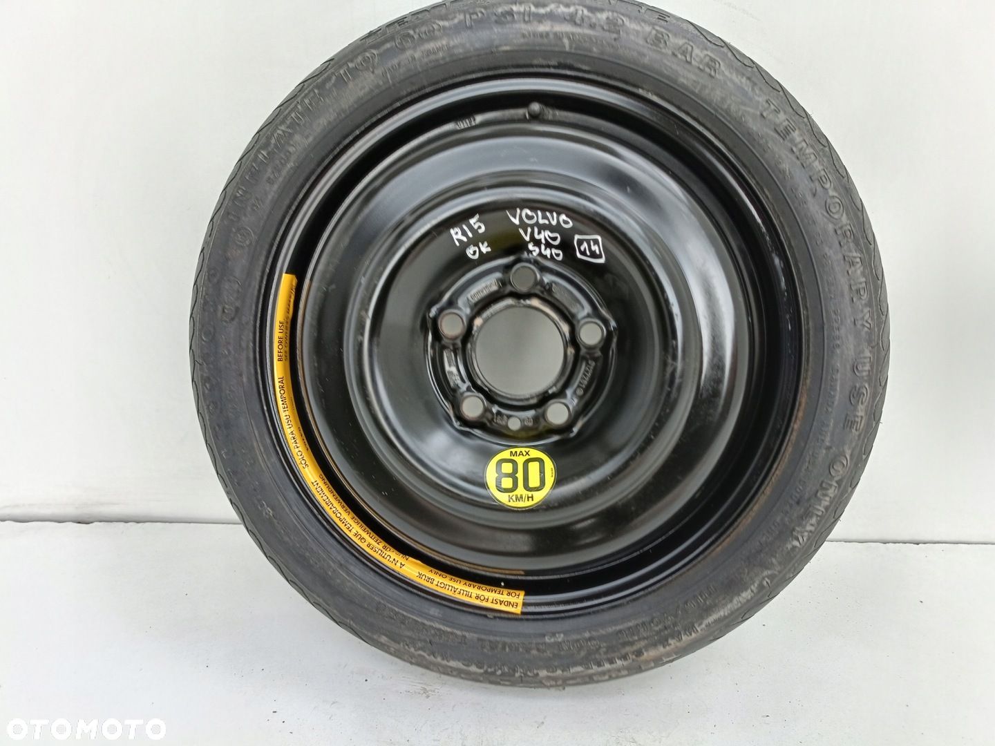 Volvo S70 V70 I KOŁO DOJAZDOWE dojazdówka 115/70 R15 9127261 - 1