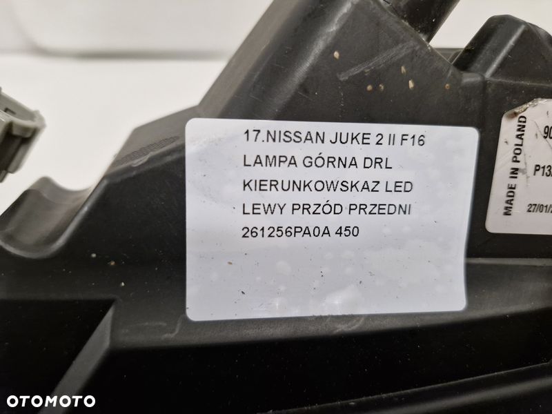 JUKE 2 II F16 LAMPA GÓRNA DRL KIERUNKOWSKAZ LED LEWY PRZÓD PRZEDNI 261256PA0A - 7