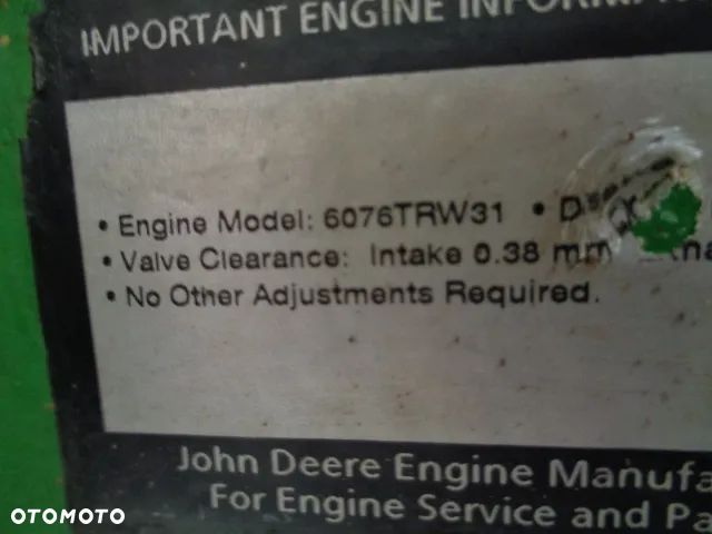 Silnik 6076TRW31 7.6l 150KM John Deere 7700 - 5