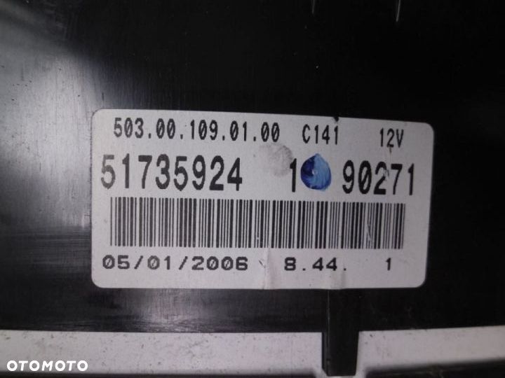 Licznik Zegar Fiat Croma 1.9 JTD 51735924 POSIADAM 3 SZTUKI O TAKIM OZNACZENIU - 2