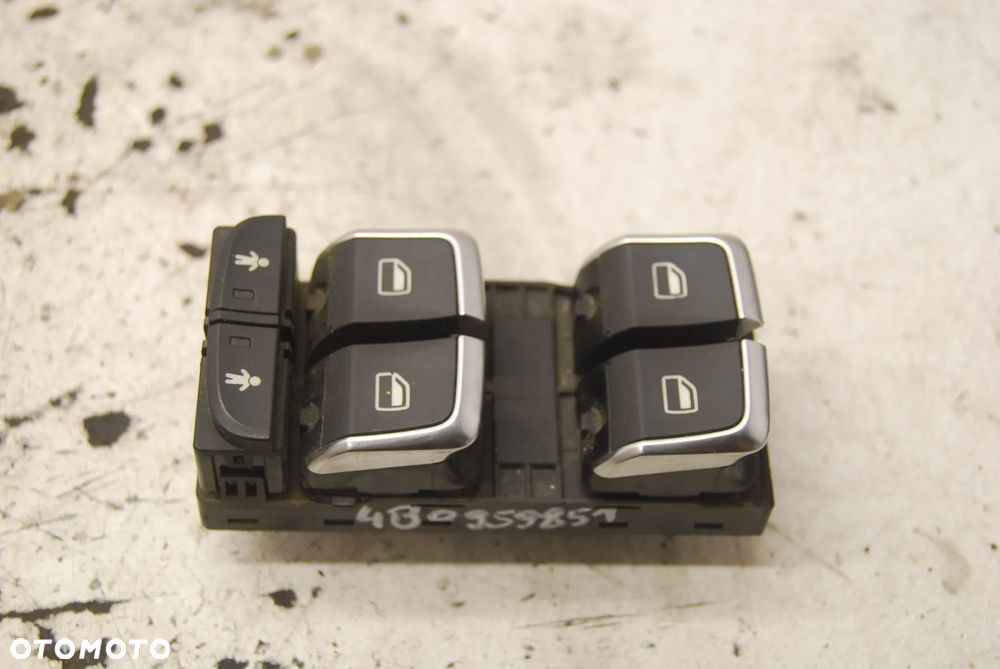 PRZEŁĄCZNIK SZYB PANEL LEWY PRZÓD PRZEDNIE 4B0959851 AUDI A4 B7 A3 8P - 1