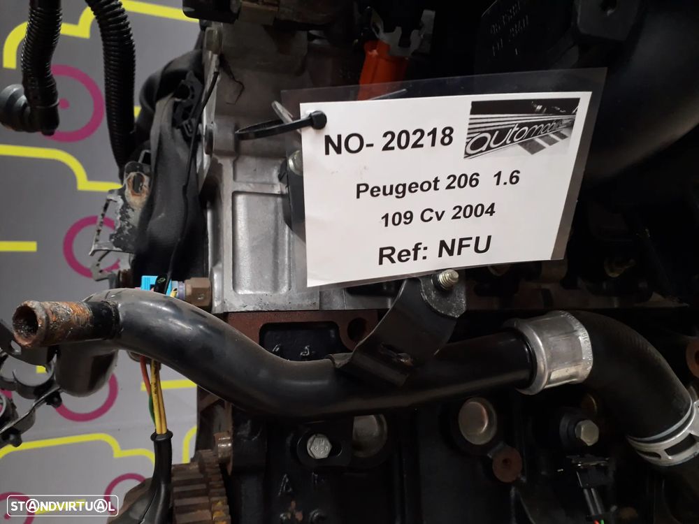 Motor Peugeot 206 1.6 109Cv de 2004 - Ref. NFU  -  NO. 20218 - 6