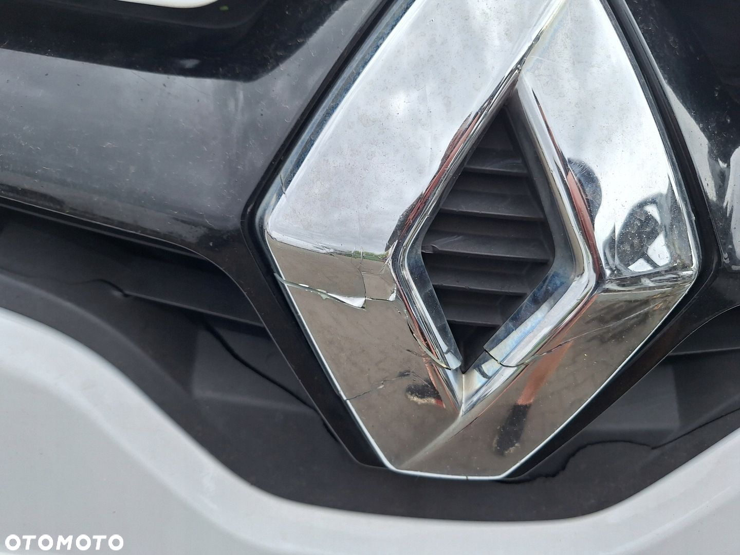 RENAULT MEGANE 3 III LIFT 13-15 BIAŁY ZDERZAK PRZÓD ATRAPA OV369 - 10