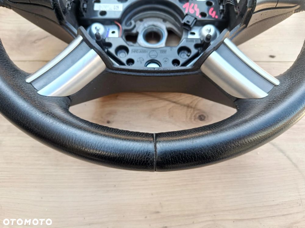 MERCEDES W164 ML X164 GL W251 KIEROWNICA CZARNA SKÓRZANA ŁOPATKI - 2