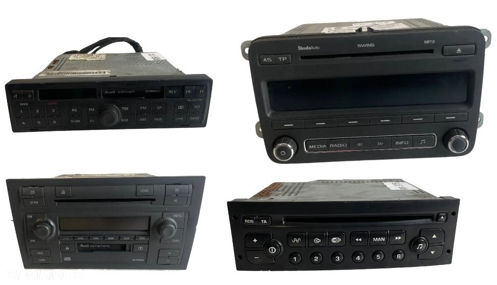 Tania Wysyłka 10zł Radio CD Skoda Mercedes W211 W169 HARMAN BECKER  BE9012 Renault Laguna III Audi A6 C5 A4 B6 B7 Citroen С2 2003-2009, СЗ 2002-2009r C4 Peugeot 206, 307 - 1