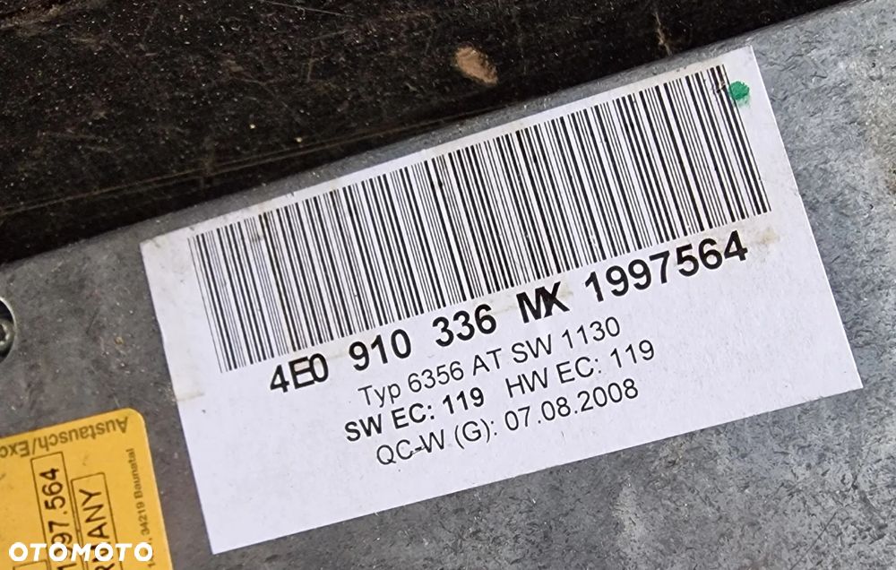 MODUŁ STEROWNIK BLUETOOTH 4E0910336MK AUDI A6 C6 - 2