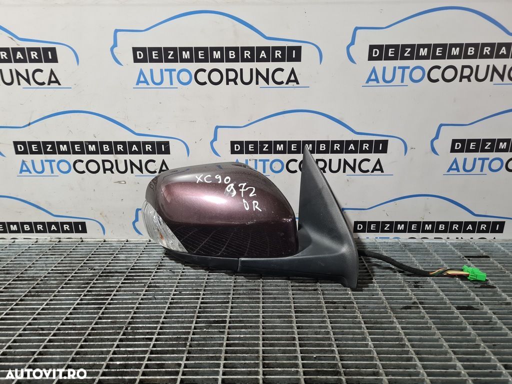 Oglinda dreapta Volvo XC90 Facelift 2002 - 2006 4 Usi VIOLET (972) Fara rabatare - 1