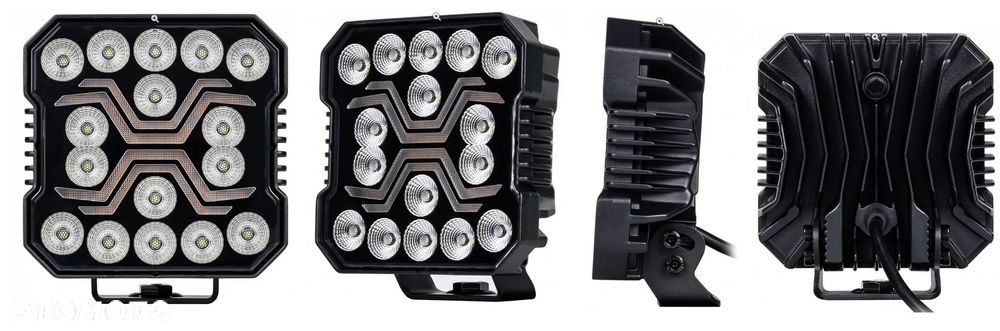 Lampa robocza X-SPIDER 16 LED kwadrat halogen 12/24V moc 60W IP68 + pozycja DUZA SILNA !!  Kalisz Łódzka 80a - 19