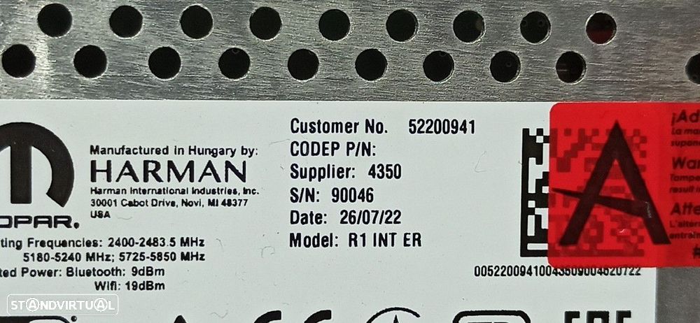 MÓDULO ELETRÓNICO FIAT 500 E NEW 500 ICON HB - 2